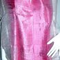 Thai Silk Fabric Scarf New Hand Crafted PINK and CREAM