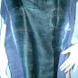 Thai Steel BLUE and Indigo BLACK Hand Crafted Silk Textile Fabric Scarf