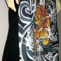 Japanese Tiger Irezumi Freesize Cotton Wrap Skirt S-XL Japan Tattoo Art Print