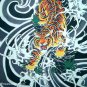 TIGER IREZUMI Sexy Japanese Biker Art Tattoo Shirt Singlet TANK TOP Misses XL