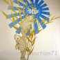 RONIN Vintage Gold Foil KOI Print T-Shirt M Cream