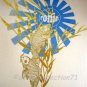 RONIN Vintage Gold Foil KOI Print T-Shirt M Cream