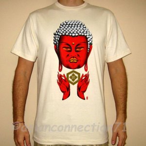 LORD BUDDHA RONIN Japan Yakuza T-Shirt M Cream