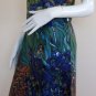 Vincent Van Gogh IRISES Hand Print Fine Art Dress Misses Size L 12-14
