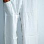 Thai WHITE Rayon FREESIZE Fisherman Pants Yoga Trousers Dance Beach Maternity