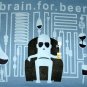 BEER FOR BRAIN CISSE Cap Sleeve T-shirt Misses S Small Blue