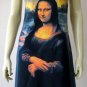 MONA LISA Leonardo Da Vinci Hand Print Fine Art Tank Top Dress Size XL 16-18
