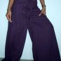 Thai Cotton Wrap Yoga Pants XXXL MANGOSTEEN Maroon Stripe Beach Dance Trousers PLUS SIZE