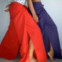 Thai Cotton Wrap Yoga Pants XXXL MANGOSTEEN Maroon Stripe Beach Dance Trousers PLUS SIZE