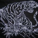 JAPAN TIGER DRAGON Long Sleeve EMBROIDERED T-Shirt XL