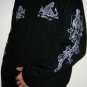 JAPAN TIGER DRAGON Long Sleeve EMBROIDERED T-Shirt XL