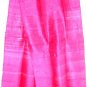 Thai Pure Silk Fabric Scarf MAGENTA Pink New Hand Craft