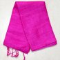 Thai Pure Silk Fabric Scarf MAGENTA Pink New Hand Craft