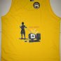 SHUT DOWN Otaku CISSE Gamer Shirt Singlet TANK TOP Asian L Yellow