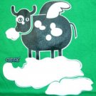 FLYING COW Fun Cisse Disco Party Rave Cotton T-shirt Misses S Small BNWT!
