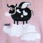FLYING COW Fun Cisse Disco Party Rave Cotton T-shirt Misses S Small BNWT!