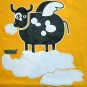 FLYING COW Fun Cisse Disco Party Rave Cotton T-shirt Misses S Small BNWT!