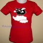 FLYING COW Fun Cisse Disco Party Rave Cotton T-shirt Misses S Small BNWT!