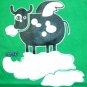 FLYING COW Fun CISSE Disco Club Party Rave T-Shirt Slim Fit Asian M Medium Green BNWT