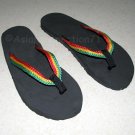 ROOTS RASTA REGGAE New Flip Flops Beach Sandals Size 10