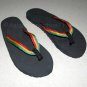 ROOTS RASTA REGGAE New Flip Flops Beach Sandals Size 10