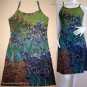 IRISES Van Gogh Long Sleeve Fine Art Print T Shirt Misses Size M Medium