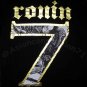 Ronin 7 Gold Foil Print Japan Yakuza Samurai T shirt XL Acid Wash Black