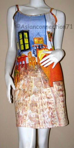 Van Gogh BEDROOM in ARLES Art Print Dress S Small 4-6