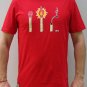 MATCH HEAD CISSE Burnout T-shirt Asian M RED Disco Rave Party