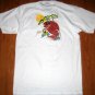 EBISU Japan Lucky God EMBROIDERED T-shirt XL White New!