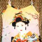 Geisha with Sensu Japan Art Bag Sling Purse Messenger Tote L Large