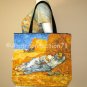 Van Gogh LA SIESTE Hand Print Art Bag Purse Tote Messenger L Large