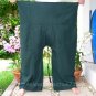 Thai XXXL Plus Size Cotton Fisherman Pants Yoga Trousers SOLID GREEN