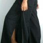 PLUS SIZE Thai Cotton Wrap Pants Yoga Trousers XXXL CHARCOAL BLACK