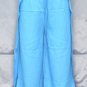 Thai Yoga Trousers FREESIZE Silky Rayon Wrap Dance Pants WHITE