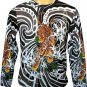 Japanese TIGER IREZUMI Japan Tattoo LONG SLEEVE T Shirt Mens L Large