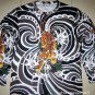 Japanese TIGER IREZUMI Japan Tattoo LONG SLEEVE T Shirt Mens L Large