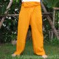 Thai Fisherman Yoga Pants FREESIZE Rayon BUDDHA ORANGE
