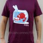 FISHY SUSHI Fun CISSE Disco Rave T-shirt Asian M Purple