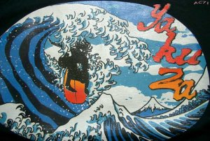 YAKUZA SURFING JAPAN RONIN Surf T-Shirt #3 M Black