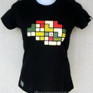 70's LOGIC New CISSE Cap Sleeve T-shirt S Black BNWT!