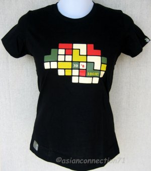 70's LOGIC New CISSE Cap Sleeve T-shirt S Black BNWT!