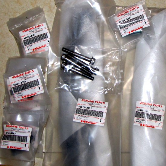 Kawasaki Ninja 650R ER6n ER6f OEM BLACK Grab Bars Handles Full Set 09 10 11