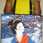 WINTER SNOW GEISHA Japan Cap Sleeve Art Print T-shirt Misses M Medium
