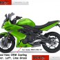 Kawasaki Ninja 650R OEM Left Lower Fairing Candy Lime GREEN Part Number 55028-0238-15P 09 10 11