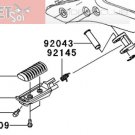 Kawasaki Ninja 650R ER6n OEM FOOTREST FOOT PEG STEP Left NEW 2009 2010 2011
