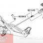 Kawasaki Ninja 650R ER6n OEM FOOTREST FOOT PEG STEP Assembly Right Front 2009 2010 2011