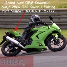 Kawasaki Ninja 250R EX250 36040-0115-777 OEM Right Tail Fairing GREEN 2008-2012