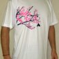 Japanese SAKURA Cherry Blossoms RONIN YAKUZA Japan T-Shirt L Large White