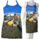 DADDY LONGLEGS HOPE Salvador Dali Hand Print Fine Art Dress Misses Size L Large 12-14